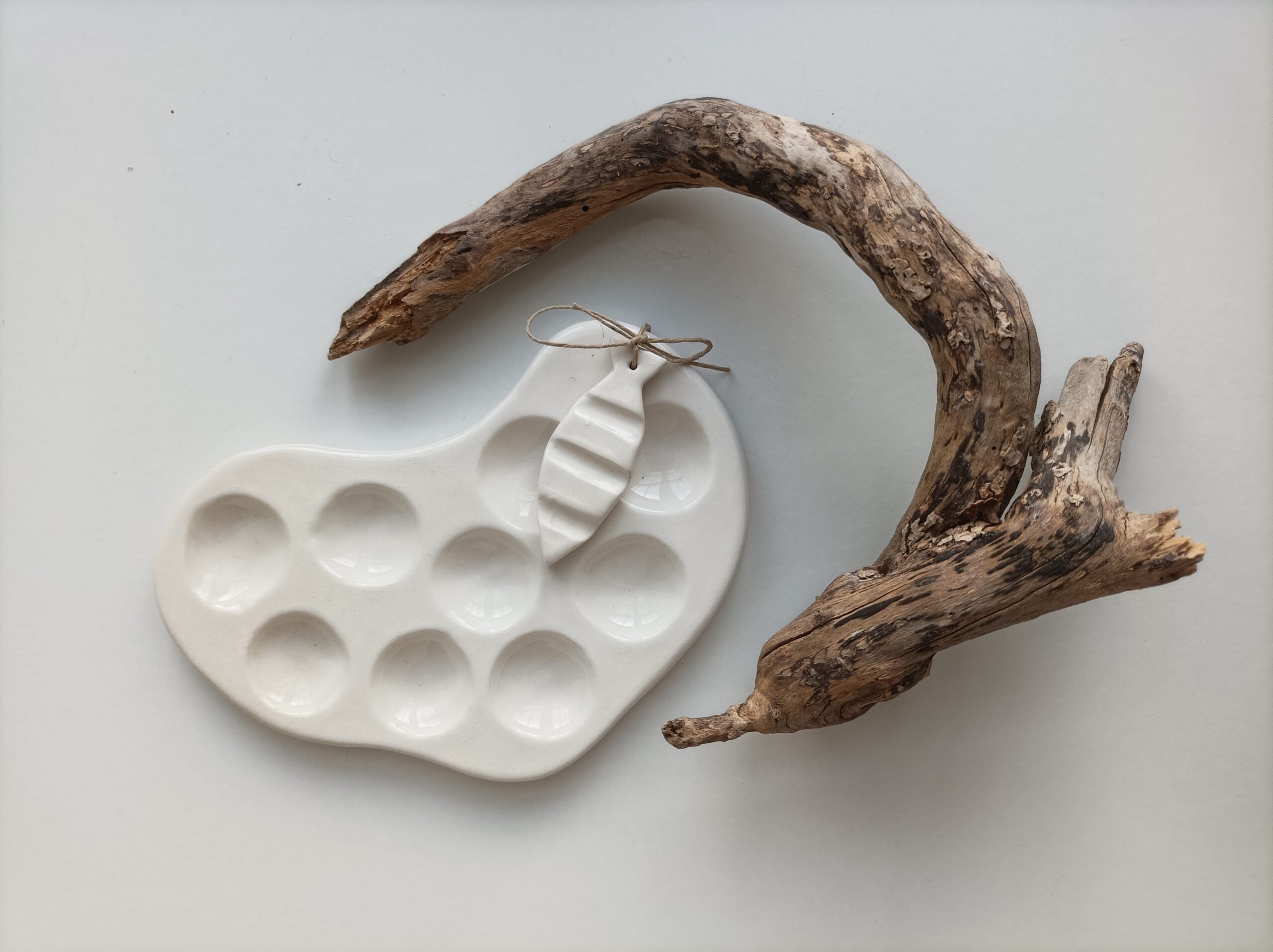 Paleta para mezclar colores de cer&aacute;mica