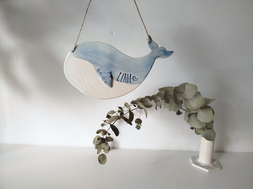 Ballena personalizada con nombre para decorar pared - Imagen 6