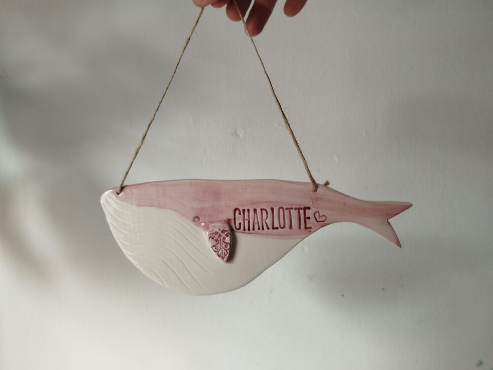 Ballena personalizada con nombre para decorar pared - Imagen 5