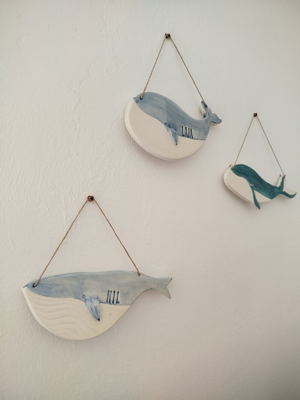 Ballena personalizada con nombre para decorar pared - Imagen 2